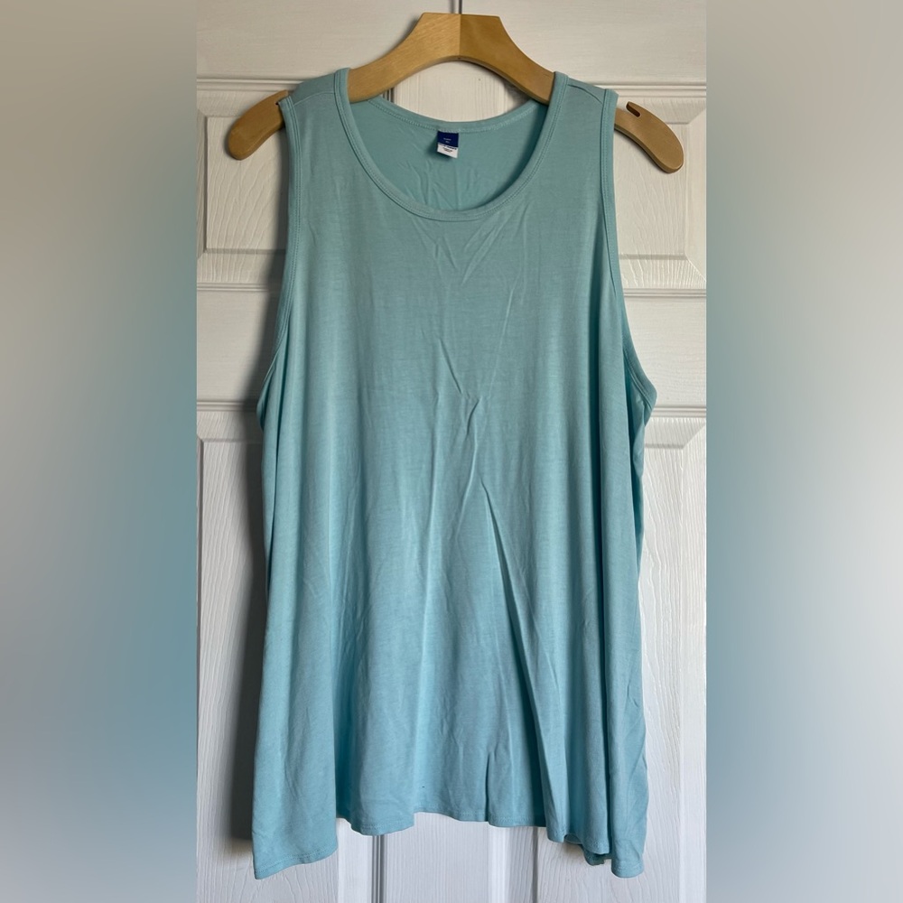 Old Navy Light Aqua Women’s Luxe Tank Top